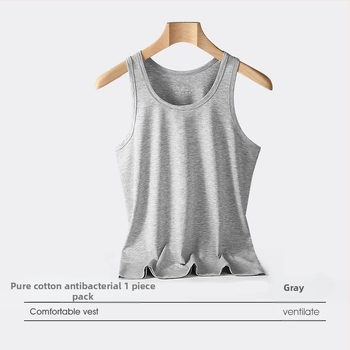 Meeste puuvillane tank-topp – 100% puuvill, kerge, hingav, suve 2024 mudel trenni jaoks
