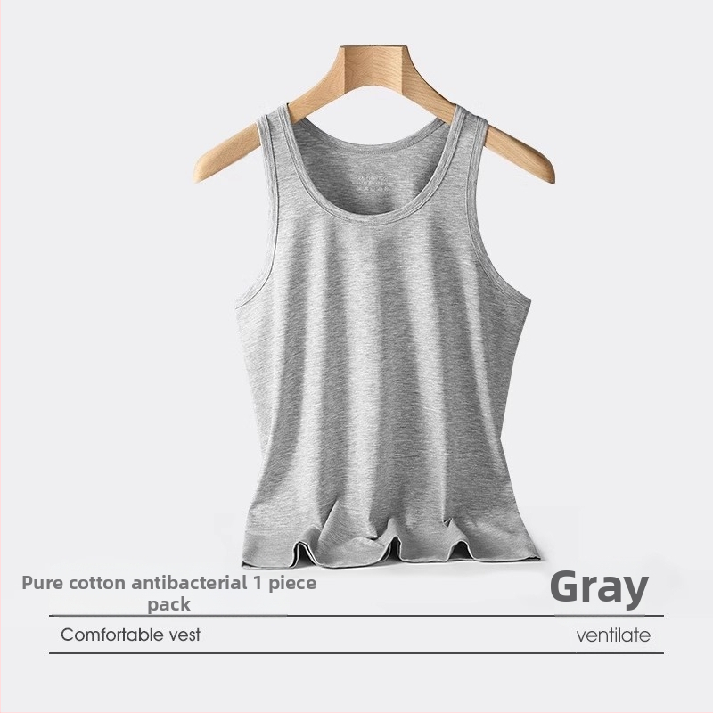 Meeste puuvillane tank-topp – 100% puuvill, kerge, hingav, suve 2024 mudel trenni jaoks