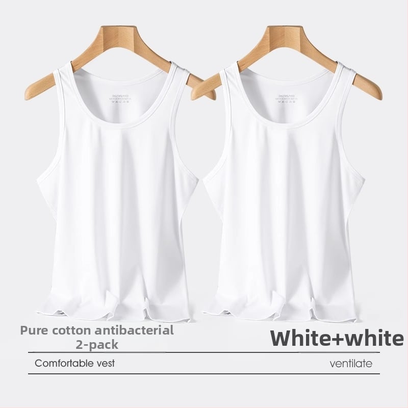 Meeste puuvillane tank-topp – 100% puuvill, kerge, hingav, suve 2024 mudel trenni jaoks