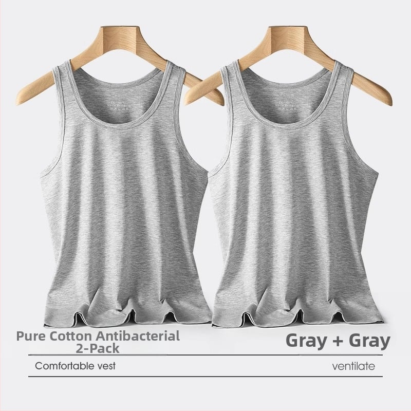 Meeste puuvillane tank-topp – 100% puuvill, kerge, hingav, suve 2024 mudel trenni jaoks