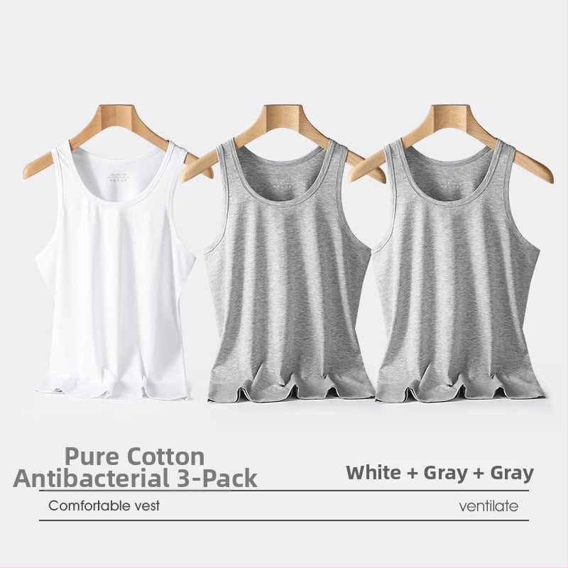 Meeste puuvillane tank-topp – 100% puuvill, kerge, hingav, suve 2024 mudel trenni jaoks