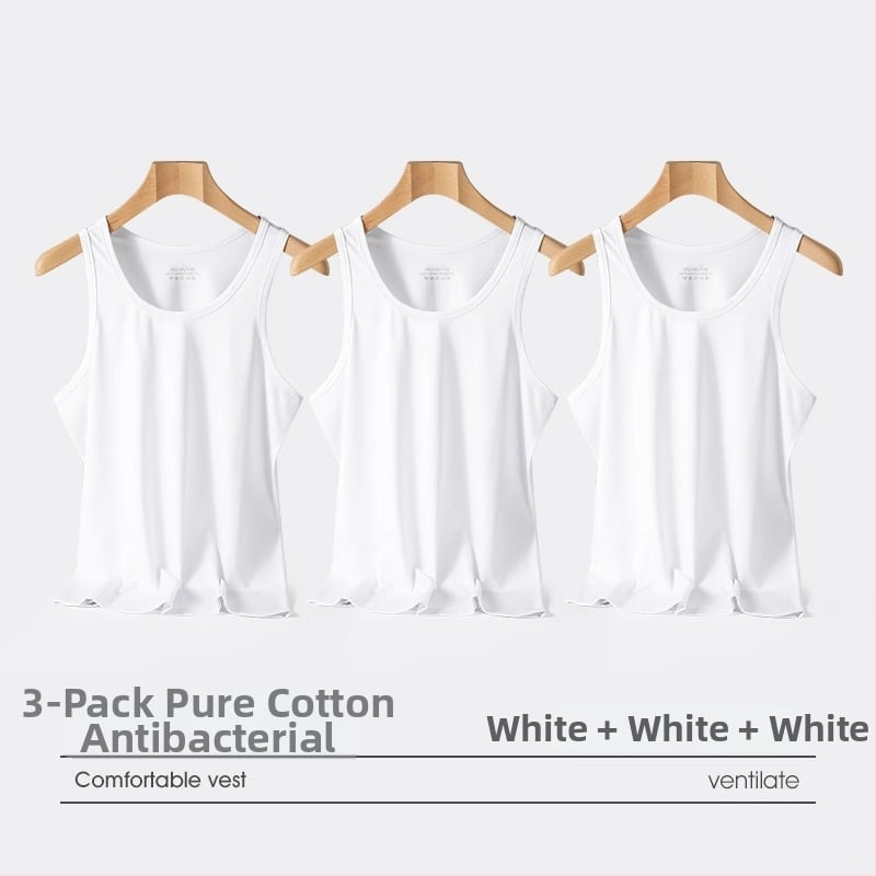 Meeste puuvillane tank-topp – 100% puuvill, kerge, hingav, suve 2024 mudel trenni jaoks