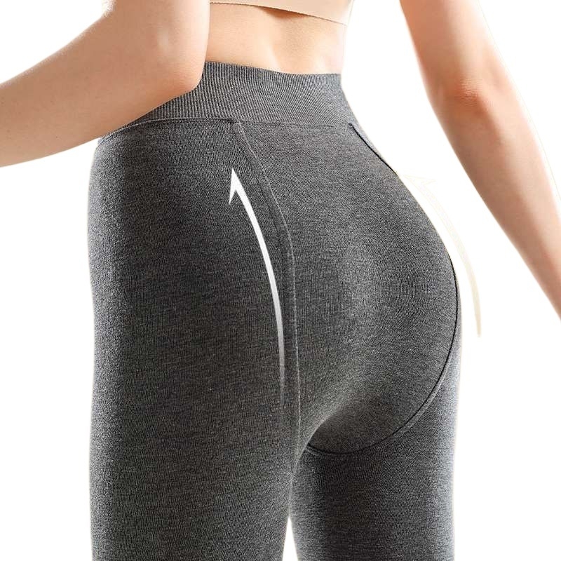 Ženske leggings 3/4 duljine s flis podstavom, toplo, opušten kroj