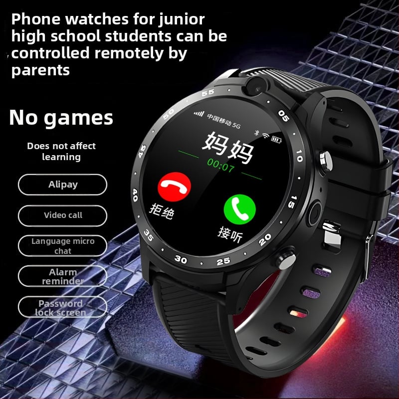 Έξυπνο ρολόι με Android που υποστηρίζει 5G, θύρα SIM, Wi-Fi, κυκλικό καντράν, κάμερα και παρακολούθηση ρυθμού καρδιάς