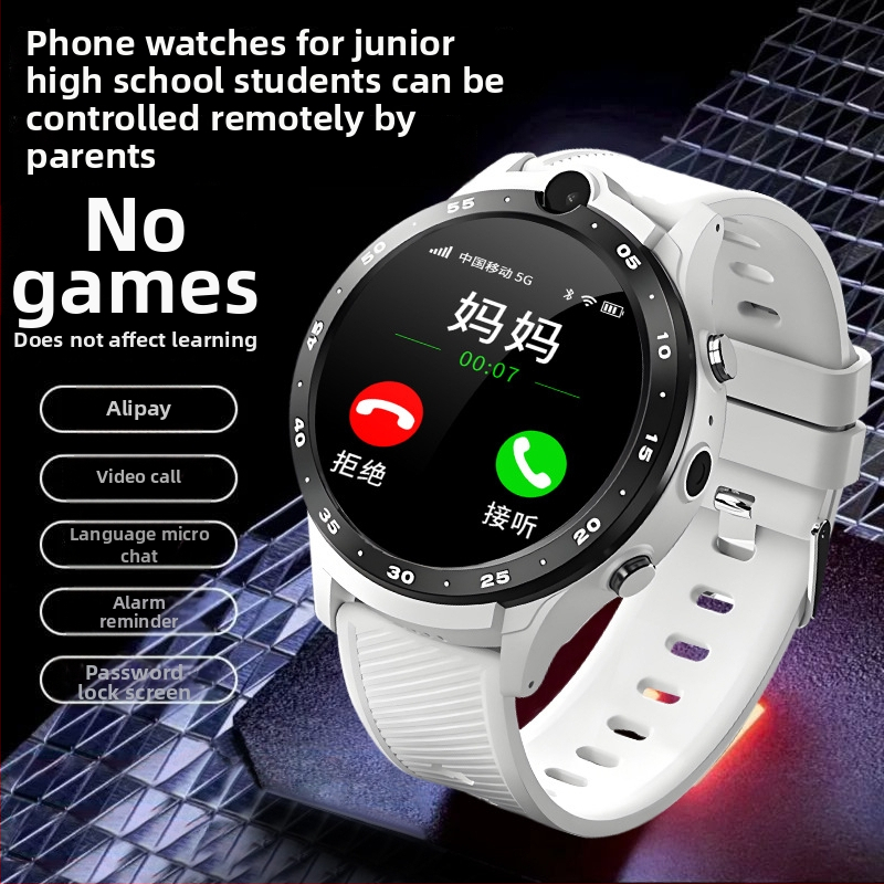 Έξυπνο ρολόι με Android που υποστηρίζει 5G, θύρα SIM, Wi-Fi, κυκλικό καντράν, κάμερα και παρακολούθηση ρυθμού καρδιάς