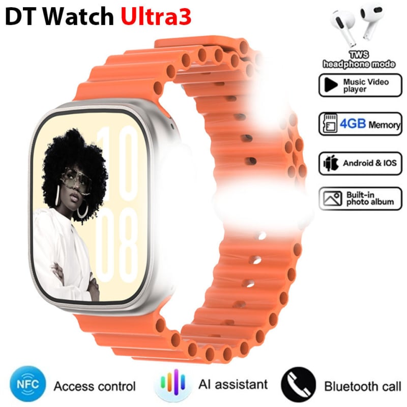 Έξυπνο ρολόι - Παρακολούθηση καρδιακού ρυθμού, Μέτρηση αρτηριακής πίεσης, Λειτουργία NFC, Κλήσεις μέσω Bluetooth, Αδιάβροχο