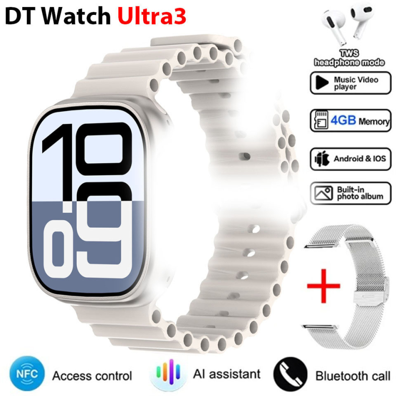 Έξυπνο ρολόι - Παρακολούθηση καρδιακού ρυθμού, Μέτρηση αρτηριακής πίεσης, Λειτουργία NFC, Κλήσεις μέσω Bluetooth, Αδιάβροχο