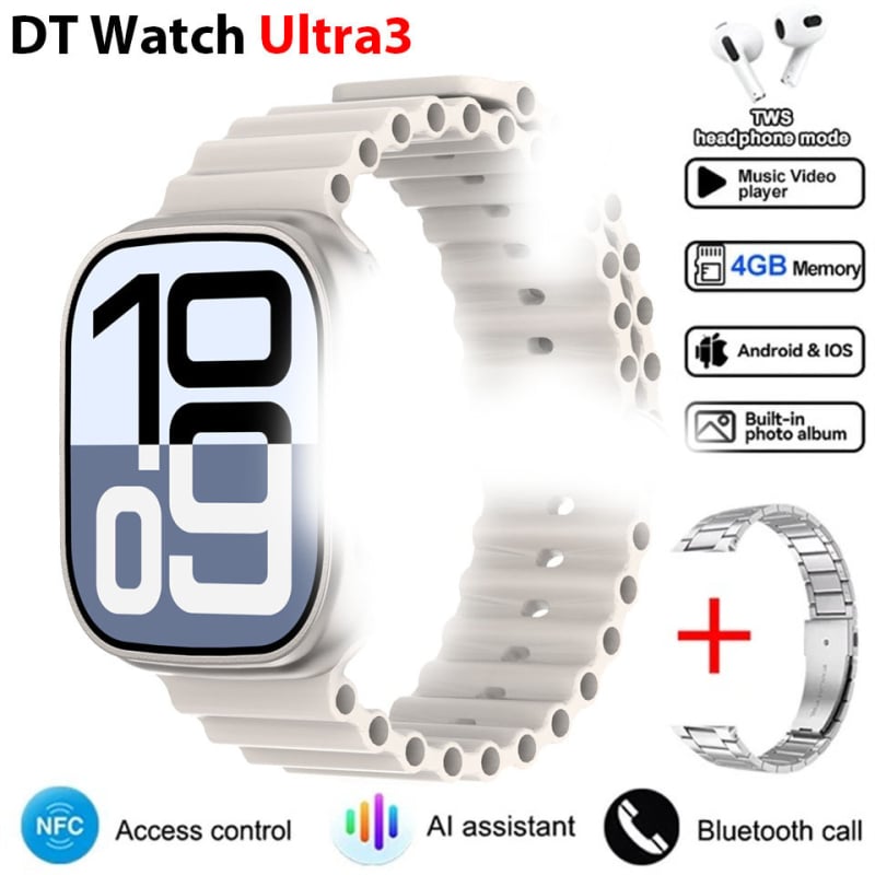 Έξυπνο ρολόι - Παρακολούθηση καρδιακού ρυθμού, Μέτρηση αρτηριακής πίεσης, Λειτουργία NFC, Κλήσεις μέσω Bluetooth, Αδιάβροχο