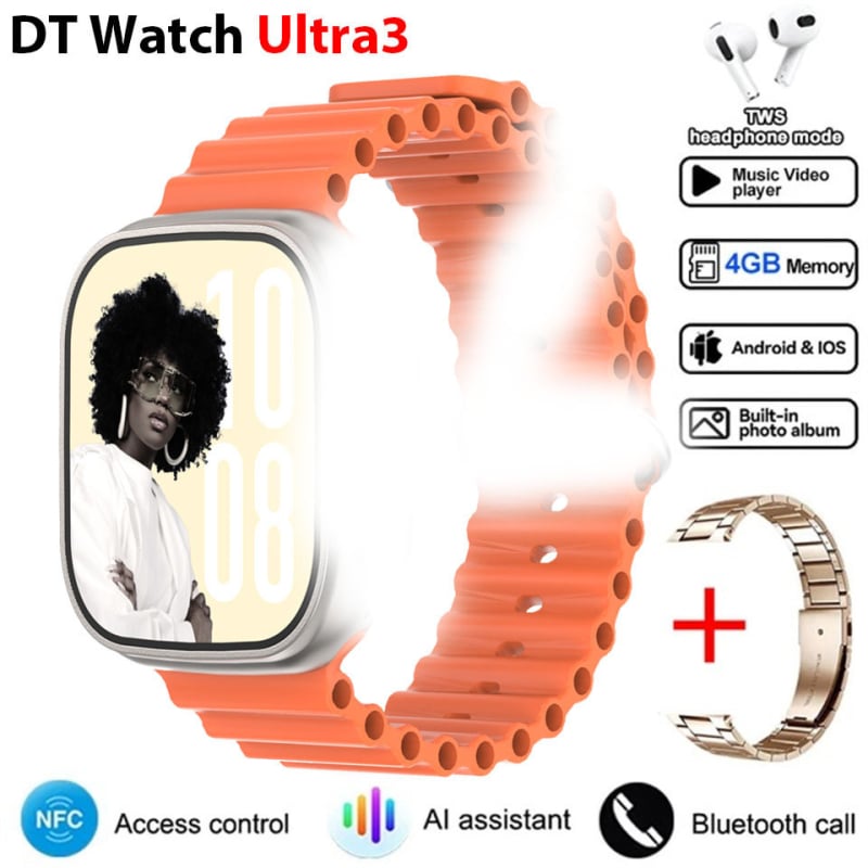 Έξυπνο ρολόι - Παρακολούθηση καρδιακού ρυθμού, Μέτρηση αρτηριακής πίεσης, Λειτουργία NFC, Κλήσεις μέσω Bluetooth, Αδιάβροχο