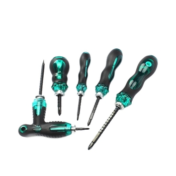 Σετ κατσαβιδιών διπλής κεφαλής με επεκτεινόμενη μικρή κατσαβίδα, Phillips/πλάγια και Torx, ρυθμιζόμενος μηχανισμός; CR-V ατσάλι, μαγνητικό, χωρίς μόνωση, λαβή PP, βάρος 0.1