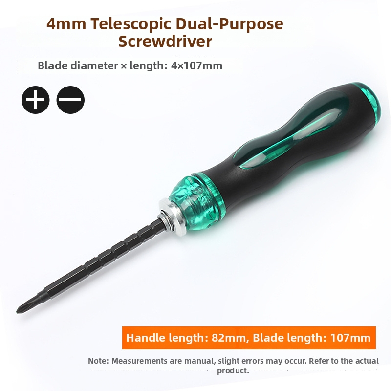 Σετ κατσαβιδιών διπλής κεφαλής με επεκτεινόμενη μικρή κατσαβίδα, Phillips/πλάγια και Torx, ρυθμιζόμενος μηχανισμός; CR-V ατσάλι, μαγνητικό, χωρίς μόνωση, λαβή PP, βάρος 0.1