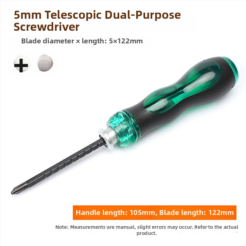 Σετ κατσαβιδιών διπλής κεφαλής με επεκτεινόμενη μικρή κατσαβίδα, Phillips/πλάγια και Torx, ρυθμιζόμενος μηχανισμός; CR-V ατσάλι, μαγνητικό, χωρίς μόνωση, λαβή PP, βάρος 0.1