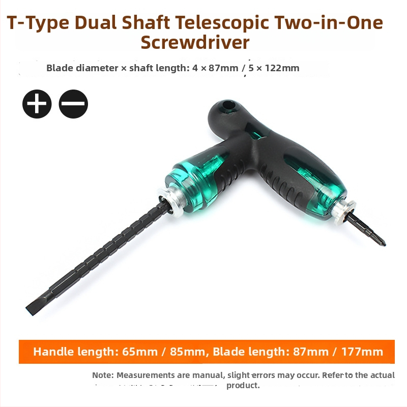 Σετ κατσαβιδιών διπλής κεφαλής με επεκτεινόμενη μικρή κατσαβίδα, Phillips/πλάγια και Torx, ρυθμιζόμενος μηχανισμός; CR-V ατσάλι, μαγνητικό, χωρίς μόνωση, λαβή PP, βάρος 0.1