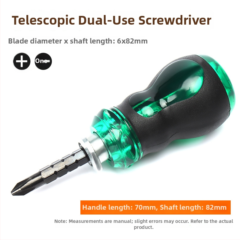 Σετ κατσαβιδιών διπλής κεφαλής με επεκτεινόμενη μικρή κατσαβίδα, Phillips/πλάγια και Torx, ρυθμιζόμενος μηχανισμός; CR-V ατσάλι, μαγνητικό, χωρίς μόνωση, λαβή PP, βάρος 0.1