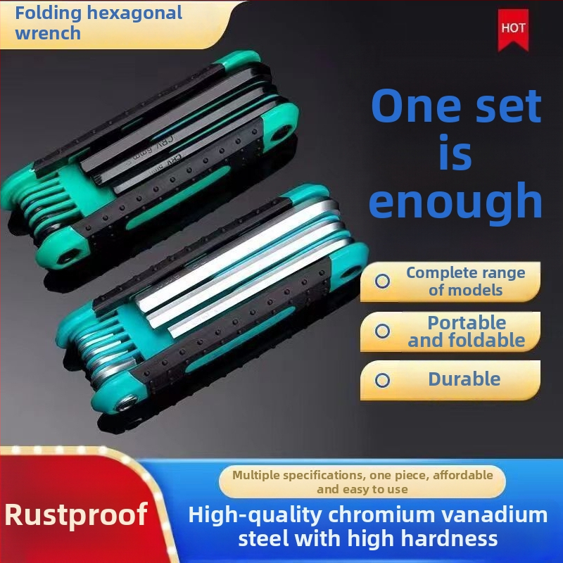 Sada vnútorných šesťhranov – Chromium Vanadium Alloy Steel, vnútorná šesťhranná hlava, Značka: Other