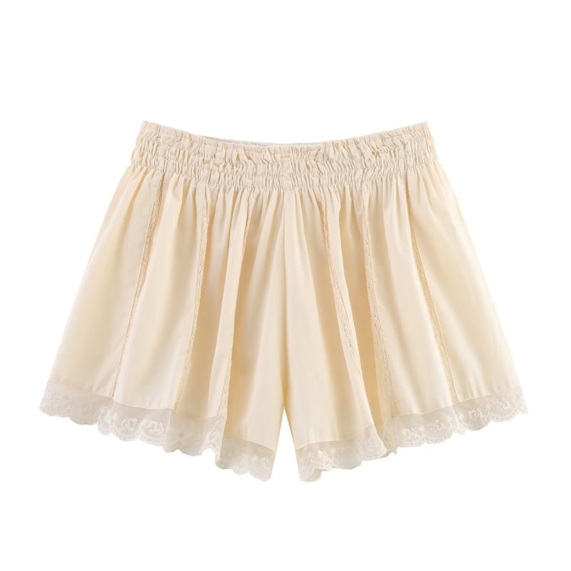 PB&ZA Женски костюм с бродерия, презрамки и шорти, без ръкави, 3/4 дължина панталон, памук-полиестер, лято 2025