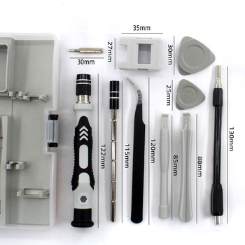 45-in-1 magnetinis atsuktuvų rinkinys, nikeliu-chromu plienas, 45 dalys, tinkamas laikrodžių ir išmaniųjų telefonų remontui