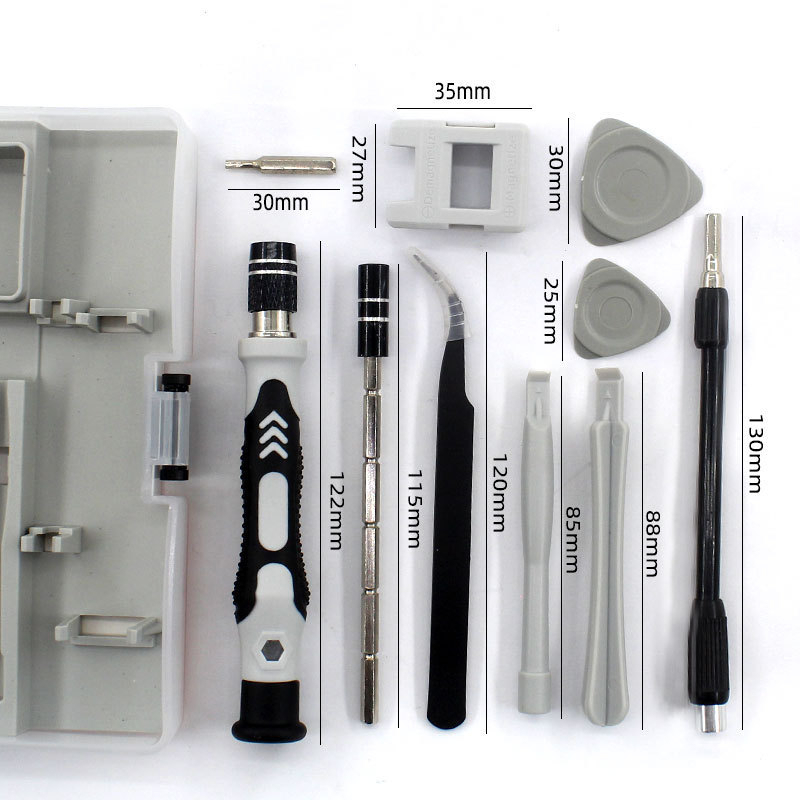 45-in-1 magnetinis atsuktuvų rinkinys, nikeliu-chromu plienas, 45 dalys, tinkamas laikrodžių ir išmaniųjų telefonų remontui