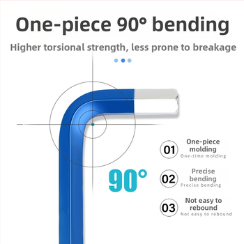 Steel Shield Sada imbusových kľúčov, z chróm-vanádiovej ocele, vysoká tvrdosť, predĺžený dosah, vnútorný šesťuholník