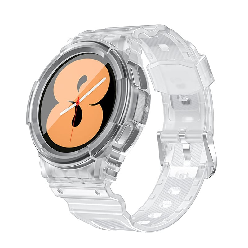 TPU futrola s integriranim prozirnim remenom za Samsung Galaxy Watch4/5 – sportski stil; materijal TPU; kompatibilnost: Galaxy Watch4/5