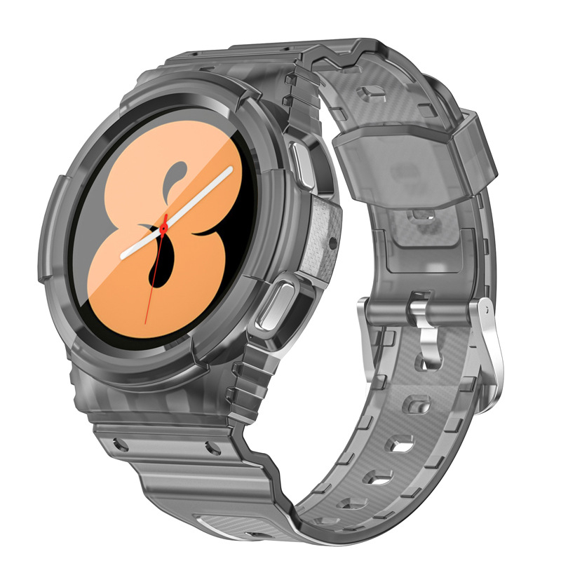TPU futrola s integriranim prozirnim remenom za Samsung Galaxy Watch4/5 – sportski stil; materijal TPU; kompatibilnost: Galaxy Watch4/5