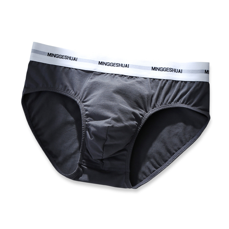 Boxeri bărbați din bumbac, respirabili, tricotate, talie medie