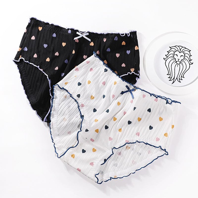 Памучни дамски бикини с висока средна талия, дишащи и стягащи корема, модел 5042117, обикновено преплетение