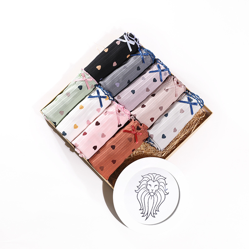 Памучни дамски бикини с висока средна талия, дишащи и стягащи корема, модел 5042117, обикновено преплетение