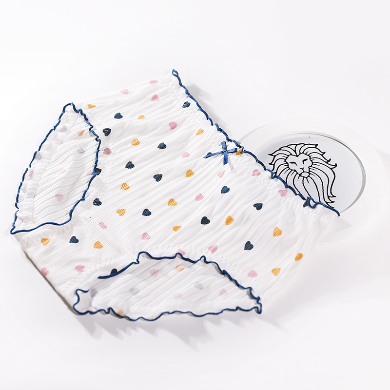 Памучни дамски бикини с висока средна талия, дишащи и стягащи корема, модел 5042117, обикновено преплетение