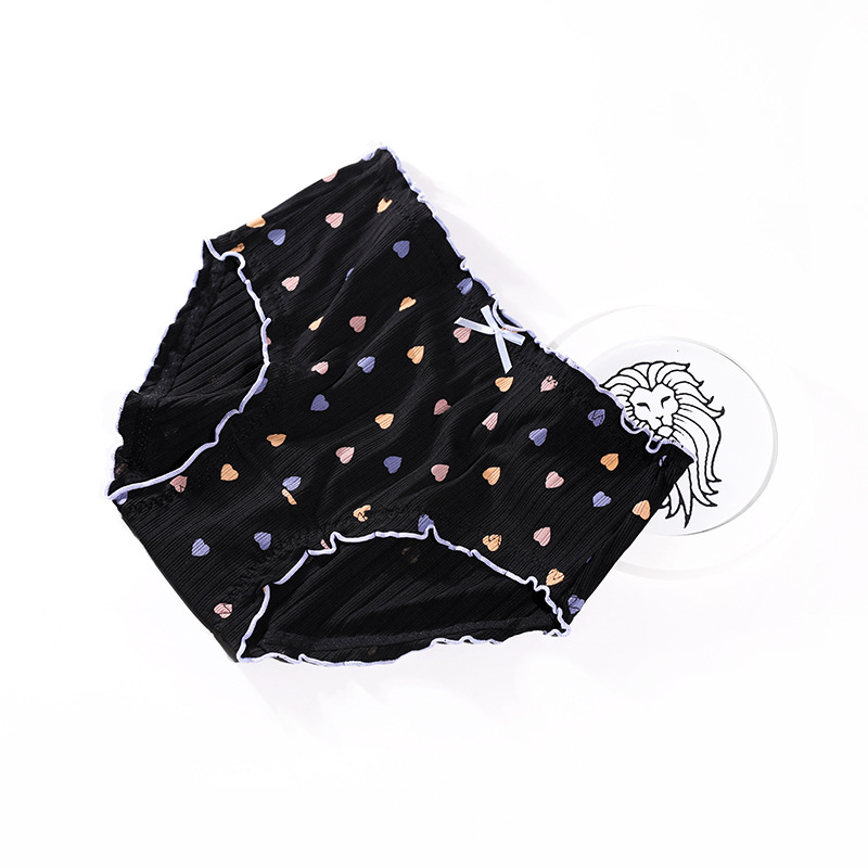 Памучни дамски бикини с висока средна талия, дишащи и стягащи корема, модел 5042117, обикновено преплетение