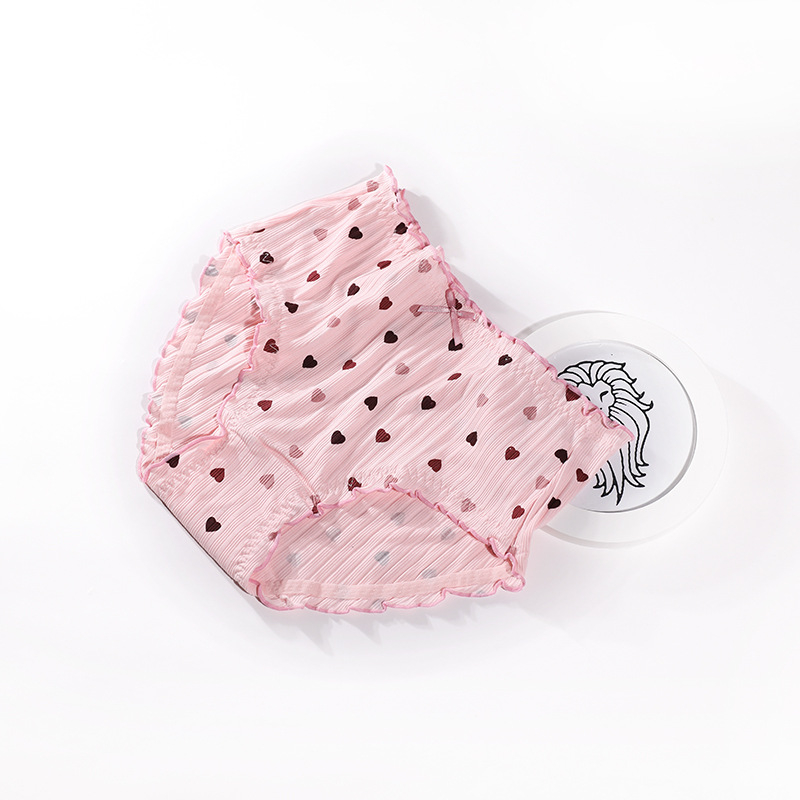 Памучни дамски бикини с висока средна талия, дишащи и стягащи корема, модел 5042117, обикновено преплетение