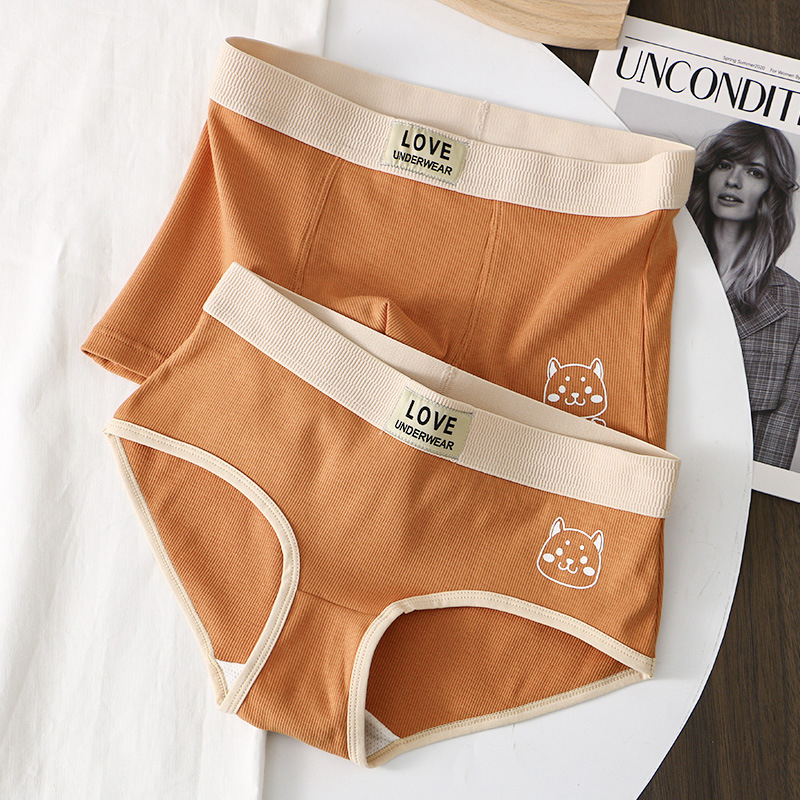 Lenjerie intimă masculină din bumbac, respirabilă, talie medie, culoare solidă, 90-95% bumbac