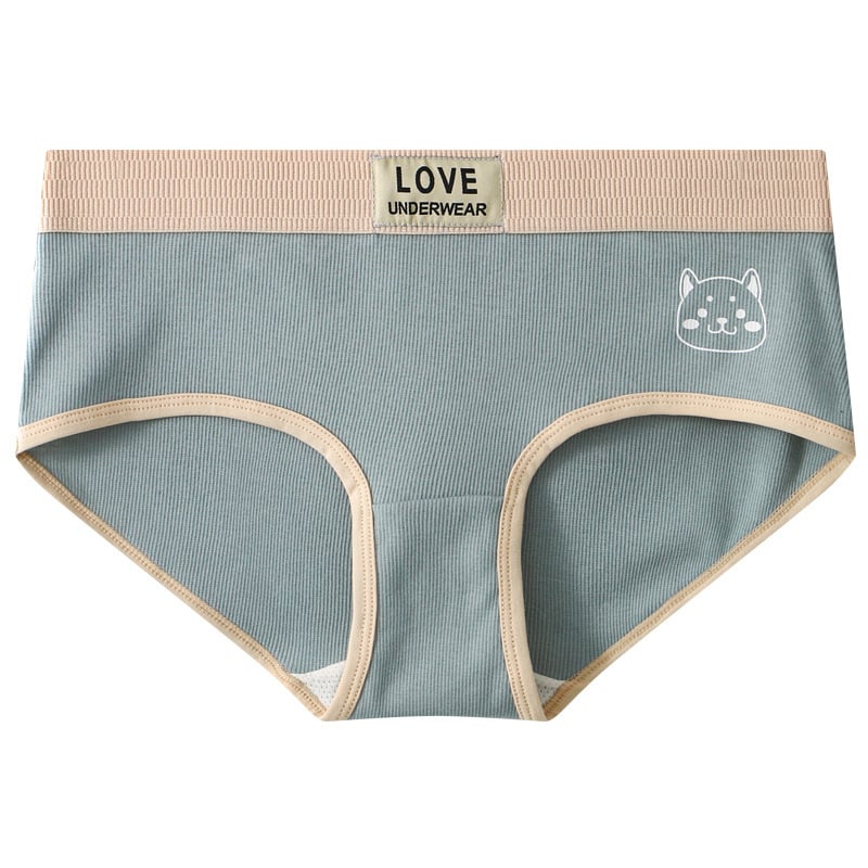 Lenjerie intimă masculină din bumbac, respirabilă, talie medie, culoare solidă, 90-95% bumbac