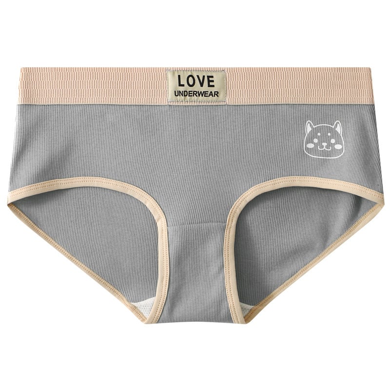 Lenjerie intimă masculină din bumbac, respirabilă, talie medie, culoare solidă, 90-95% bumbac