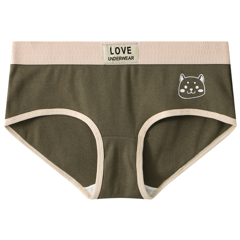 Lenjerie intimă masculină din bumbac, respirabilă, talie medie, culoare solidă, 90-95% bumbac