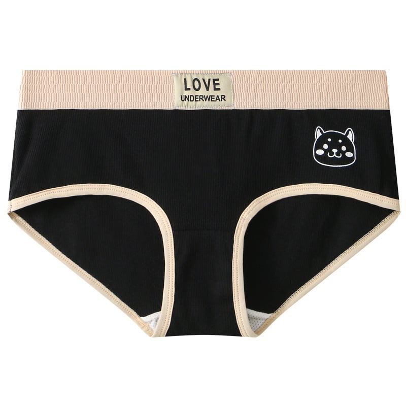 Lenjerie intimă masculină din bumbac, respirabilă, talie medie, culoare solidă, 90-95% bumbac