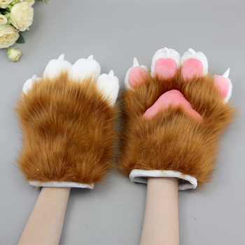 Ručni izrađeni dodaci cosplay za fursuit: životinjski kostim, plišane nokte i rukavice s kandžama za odrasle, ljeto 2025