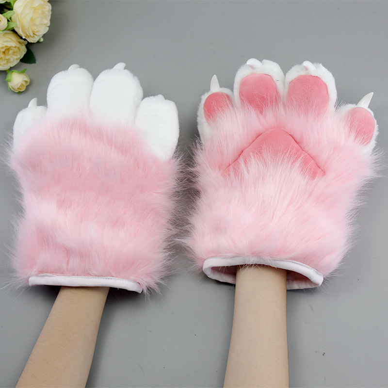 Ručni izrađeni dodaci cosplay za fursuit: životinjski kostim, plišane nokte i rukavice s kandžama za odrasle, ljeto 2025