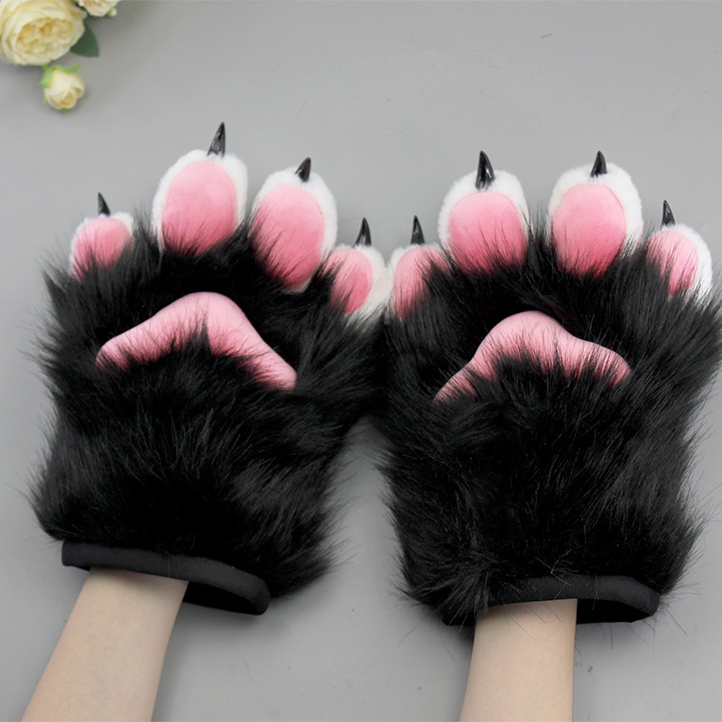 Ručni izrađeni dodaci cosplay za fursuit: životinjski kostim, plišane nokte i rukavice s kandžama za odrasle, ljeto 2025