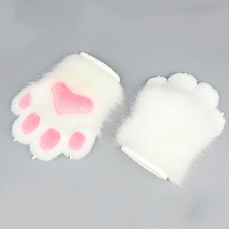 Ručni izrađeni dodaci cosplay za fursuit: životinjski kostim, plišane nokte i rukavice s kandžama za odrasle, ljeto 2025