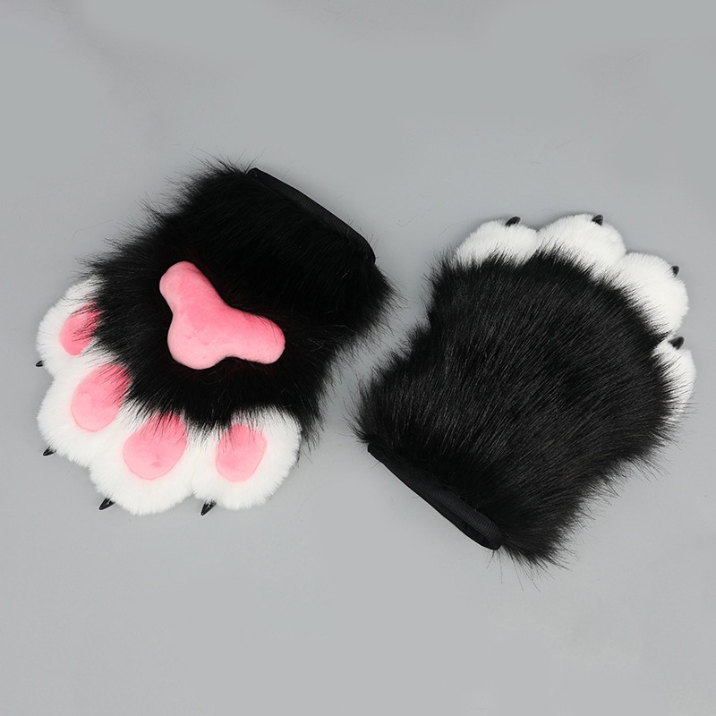 Ručni izrađeni dodaci cosplay za fursuit: životinjski kostim, plišane nokte i rukavice s kandžama za odrasle, ljeto 2025