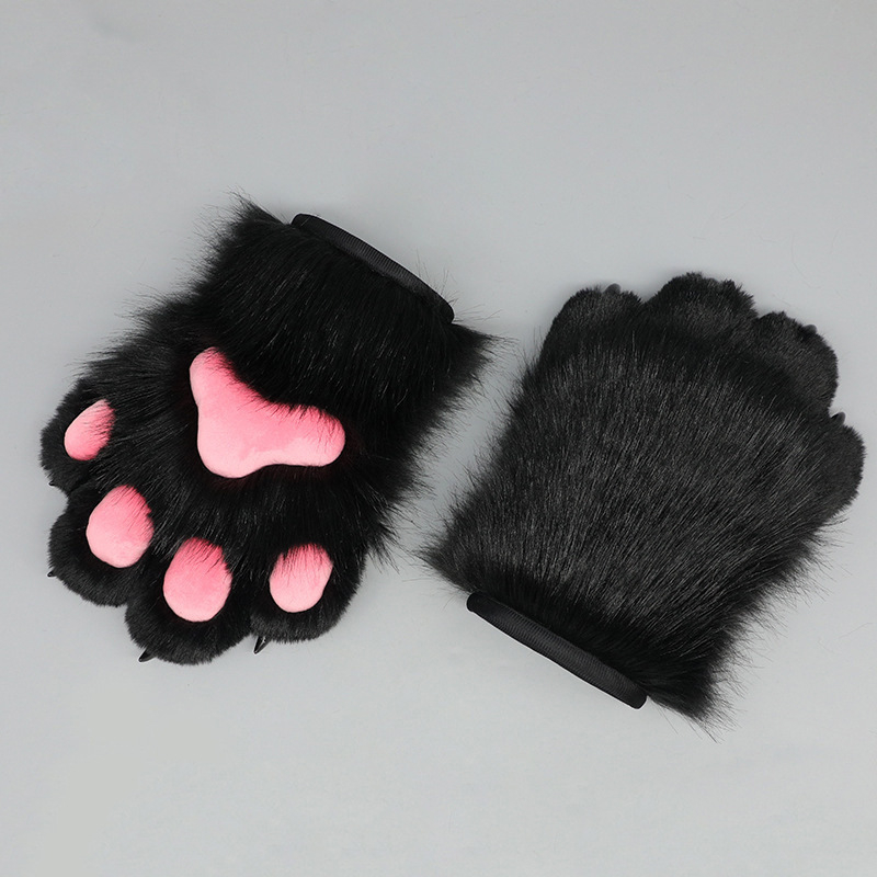 Ručni izrađeni dodaci cosplay za fursuit: životinjski kostim, plišane nokte i rukavice s kandžama za odrasle, ljeto 2025