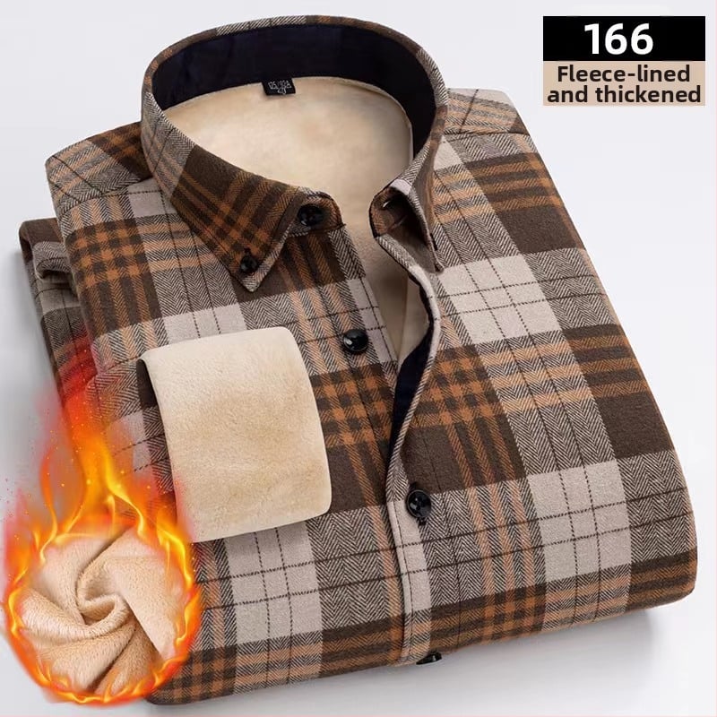 100% puuvillane ruuduline särk fleece vooderdusega, ruudukujuline krae ja pikkade varrukatega.