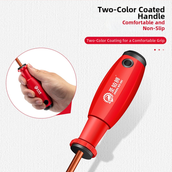 Siuvimo mašinos atsuktuvų rinkinys su Phillips ir plokščiojo galvutės bitais, magnetinis, didelis kietumas, S2 įrankių plienas, su ilga rankena