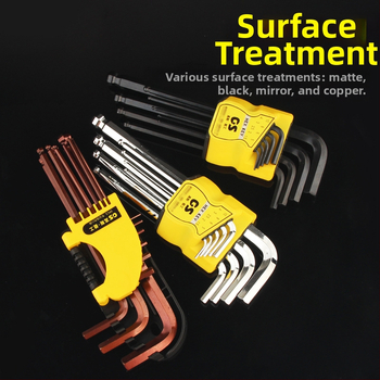 GSNG sada deväť kľúčov s guľovou hlavou, chróm-vanádiová oceľ, metrický štandard