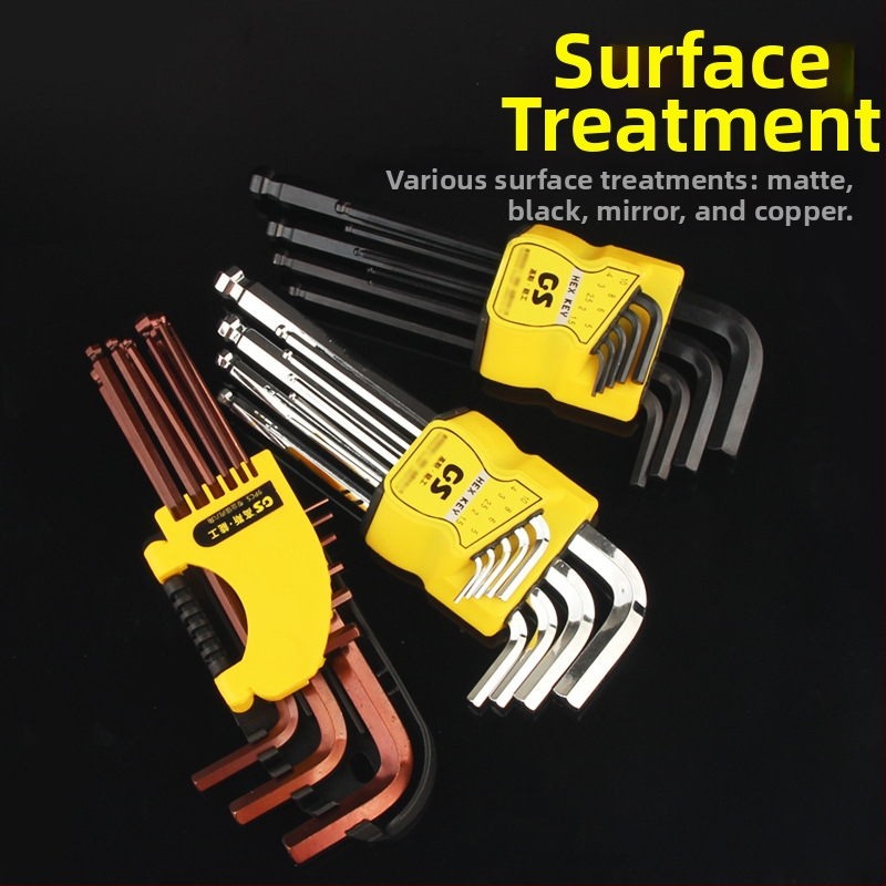 GSNG sada deväť kľúčov s guľovou hlavou, chróm-vanádiová oceľ, metrický štandard