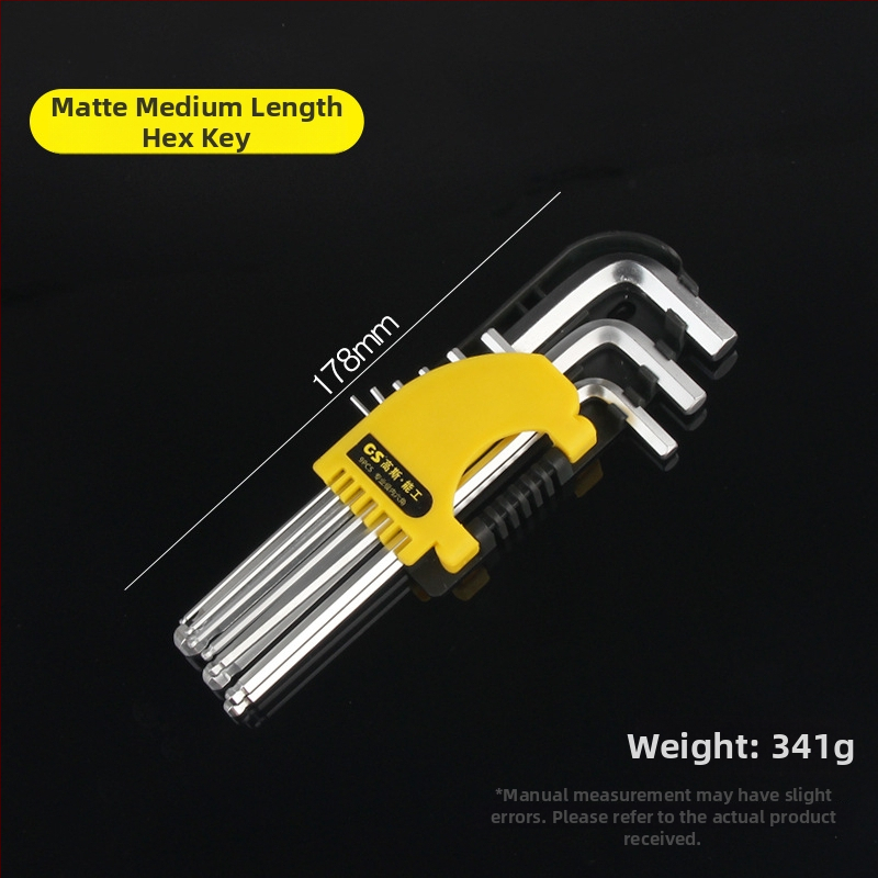 GSNG sada deväť kľúčov s guľovou hlavou, chróm-vanádiová oceľ, metrický štandard