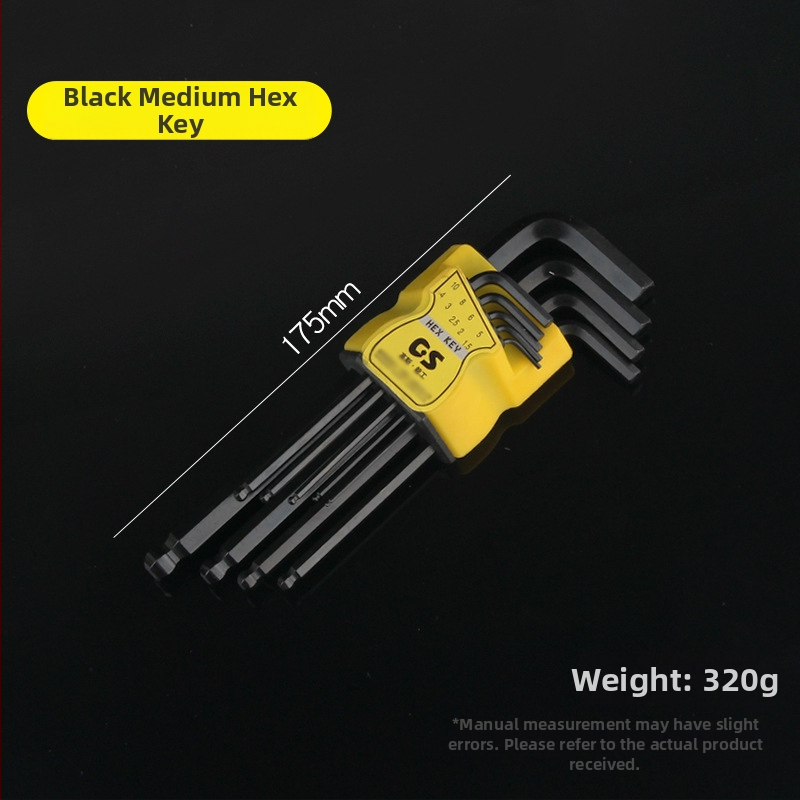 GSNG sada deväť kľúčov s guľovou hlavou, chróm-vanádiová oceľ, metrický štandard