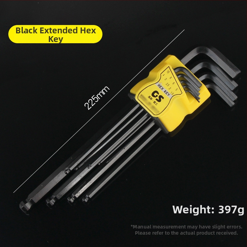 GSNG sada deväť kľúčov s guľovou hlavou, chróm-vanádiová oceľ, metrický štandard