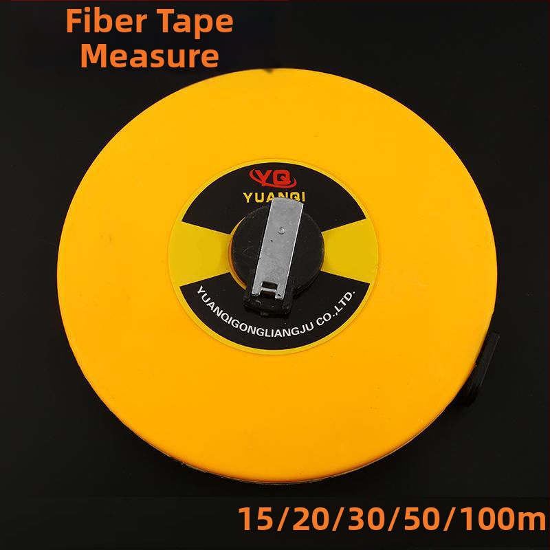 Mjerna traka: mekana platnena vlaknasta traka, kružni mjerač, duljine 20 m, 30 m, 50 m i 100 m